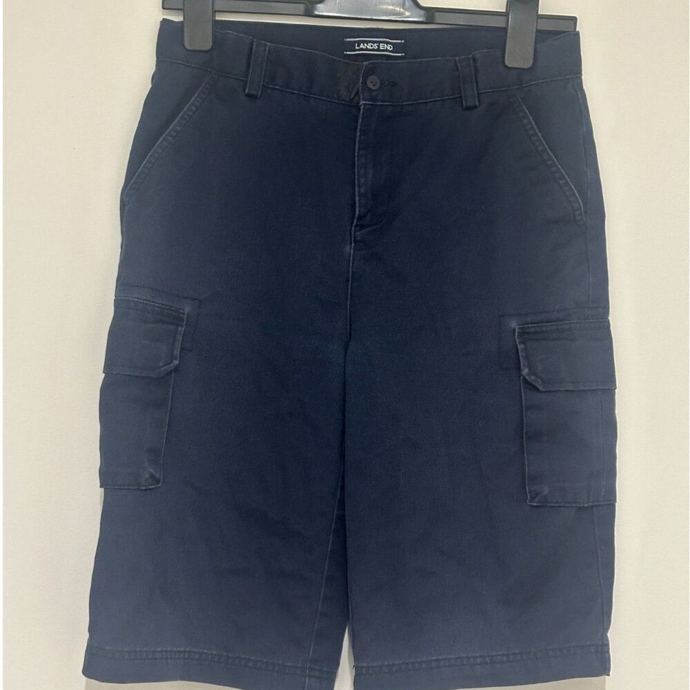 Shorts, navy blue, by Lands End, for boys 13 - 14 yrs